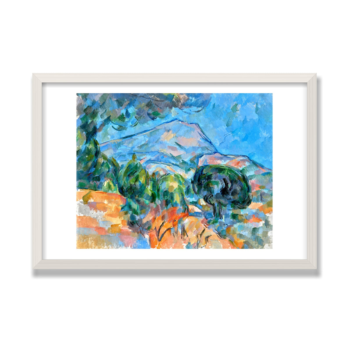 Mont Sainte-Victoire, 16 × 24 in, White Oak frame