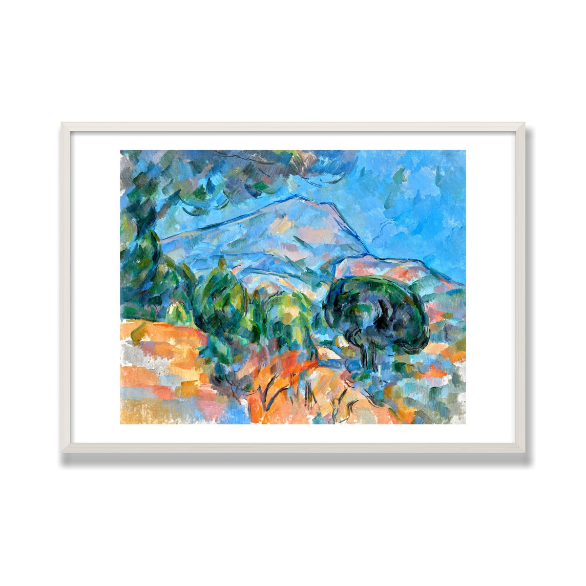 Mont Sainte-Victoire, 28 × 40 in, White Oak frame