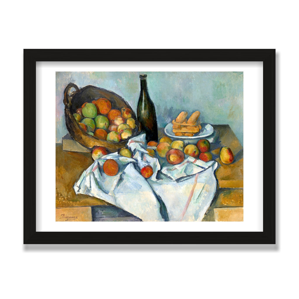 The Basket of Apples, 12 × 16 in, Black Oak frame
