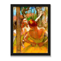 Dancers, 12 × 16 in, Black Oak frame