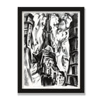 La Tour (The Eiffel Tower), 12 × 16 in, Black Oak frame