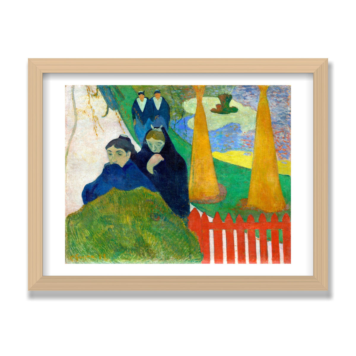 Arlésiennes (Mistral), 12 × 16 in, Natural Oak frame