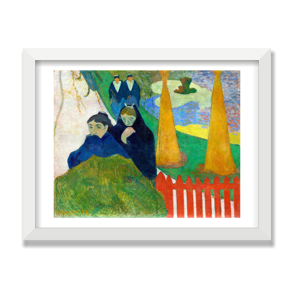 Arlésiennes (Mistral), 12 × 16 in, White Satin frame