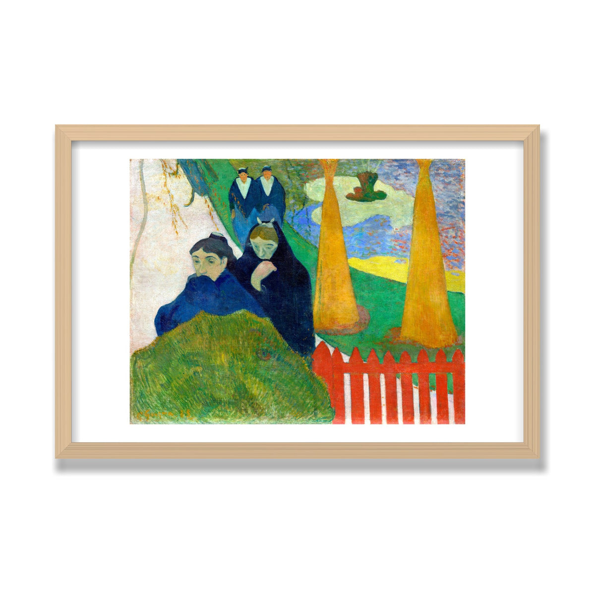 Arlésiennes (Mistral), 16 × 24 in, Natural Oak frame