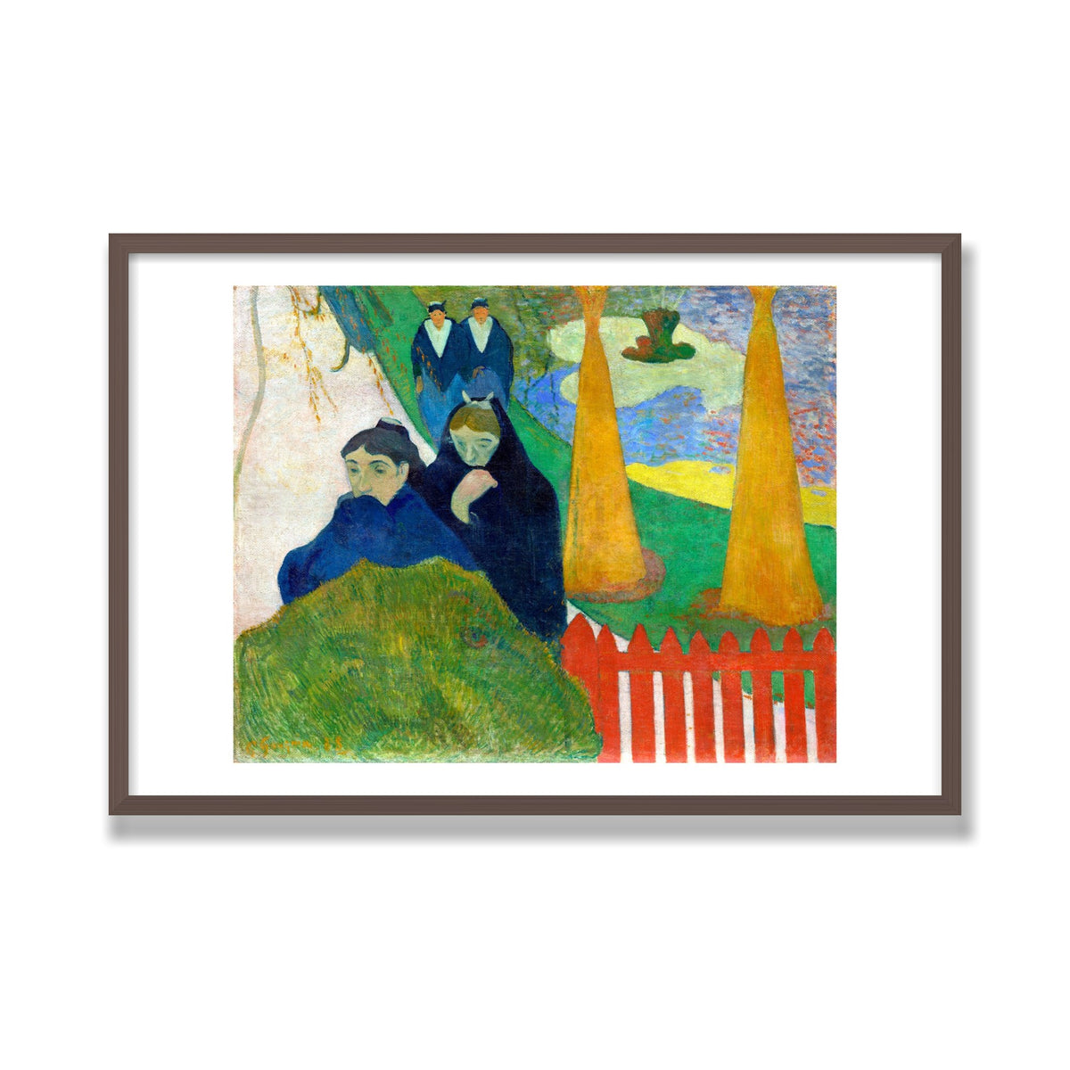 Arlésiennes (Mistral), 24 × 36 in, Walnut frame