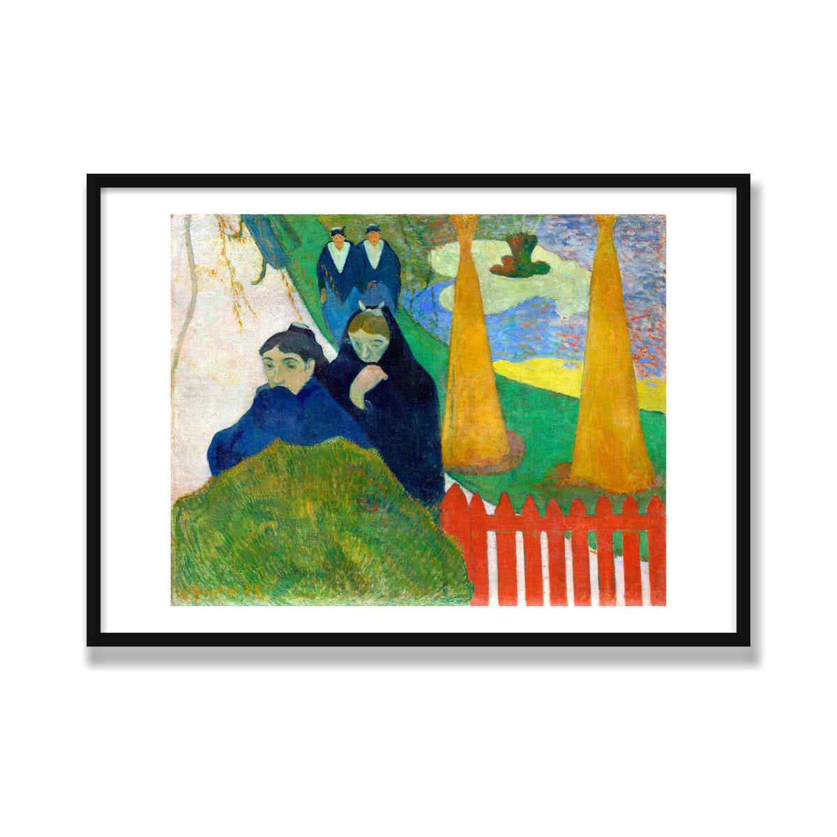 Arlésiennes (Mistral), 28 × 40 in, Black Satin frame