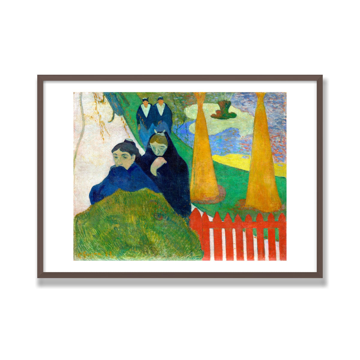 Arlésiennes (Mistral), 28 × 40 in, Walnut frame