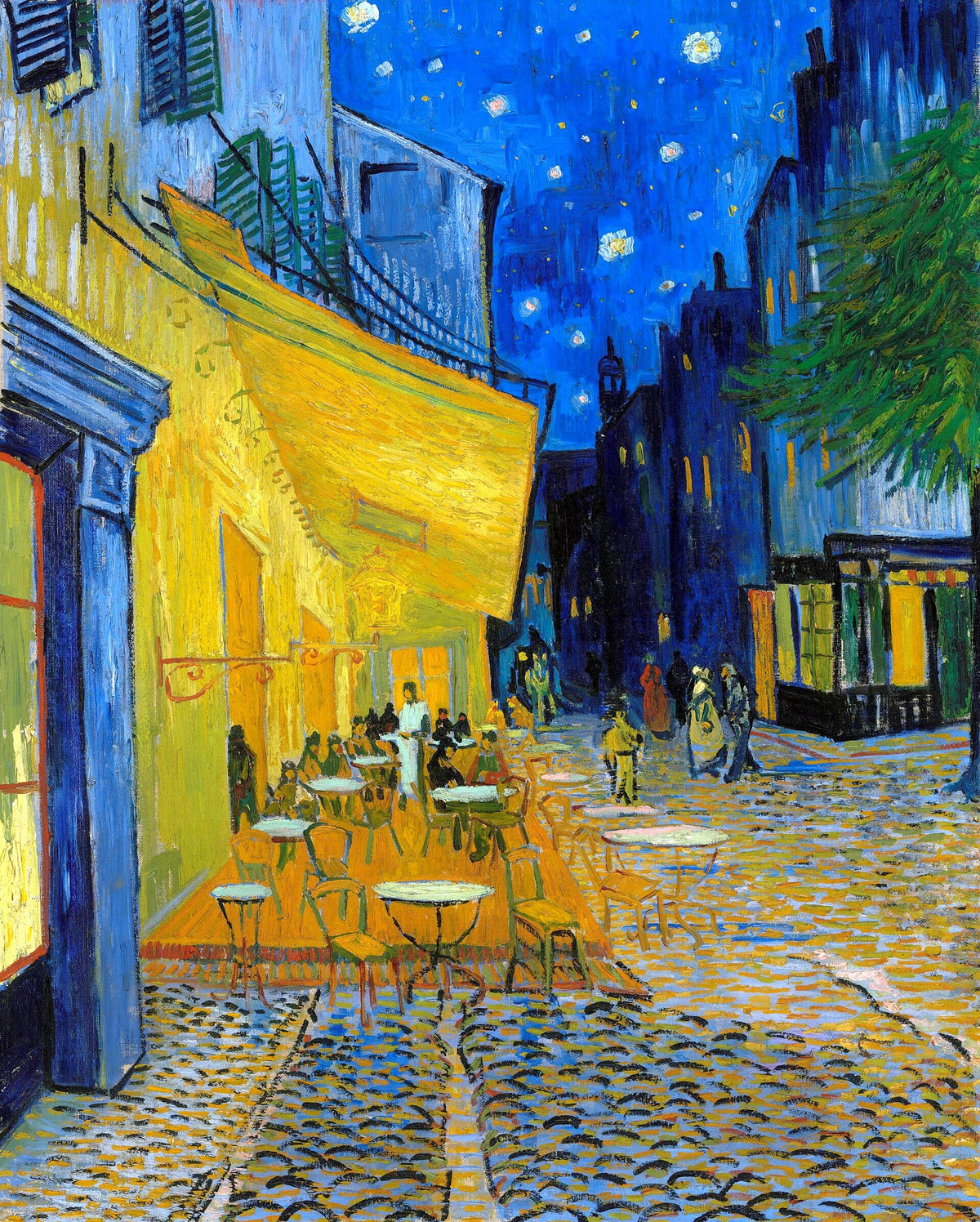 Café Terrace at Night, unframed artwork