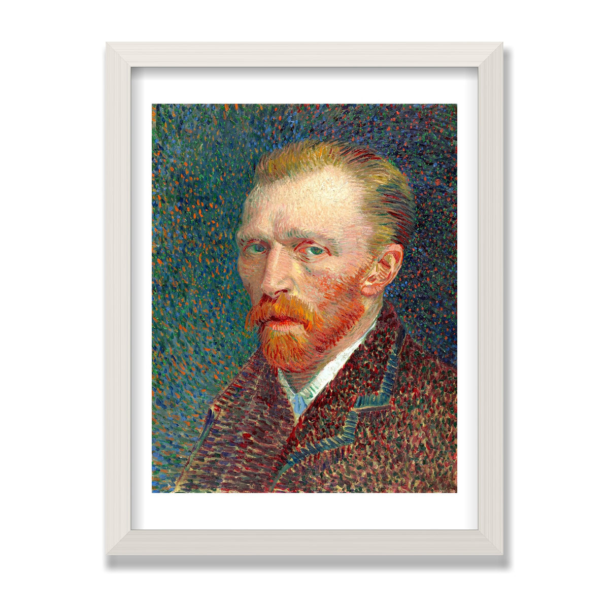 Self-Portrait, 12 × 16 in, White Oak frame