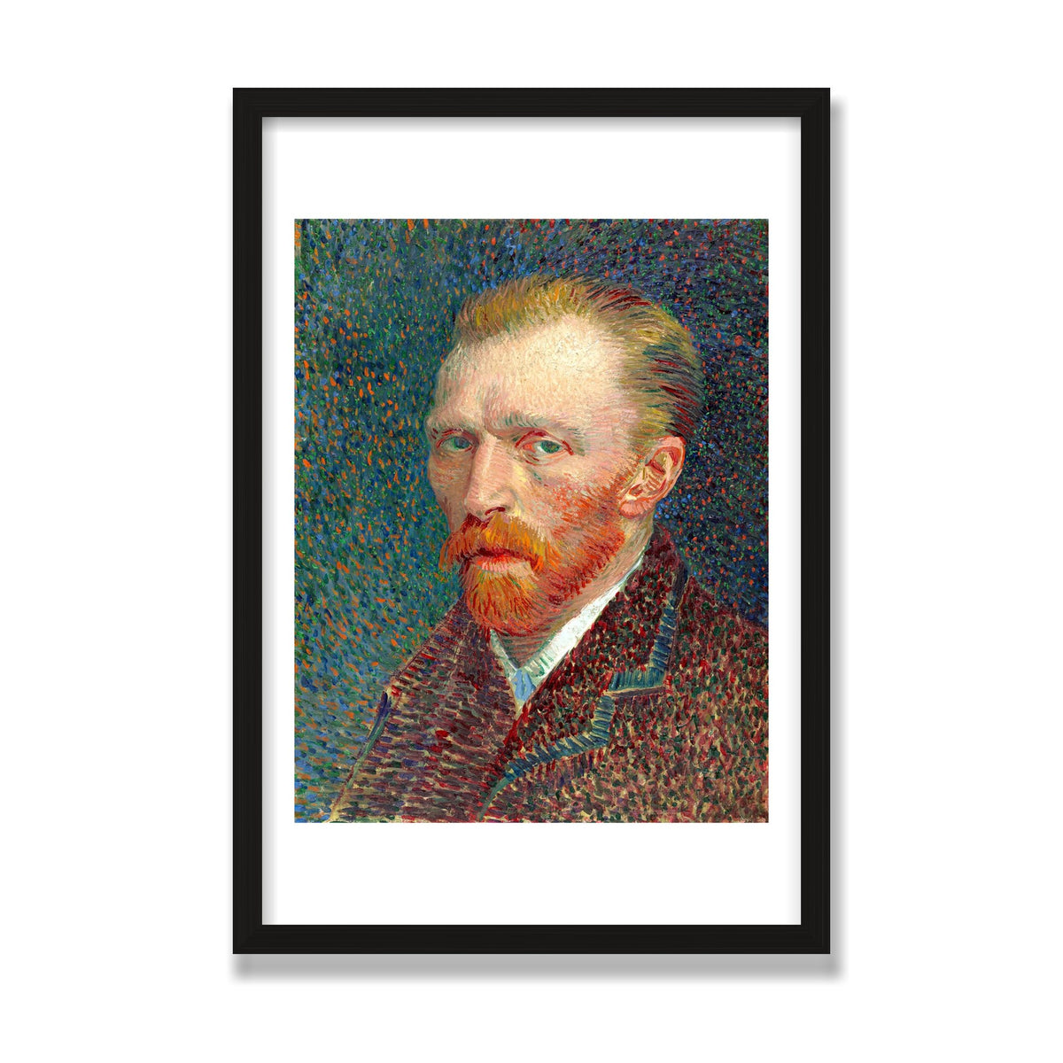 Self-Portrait, 16 × 24 in, Black Oak frame