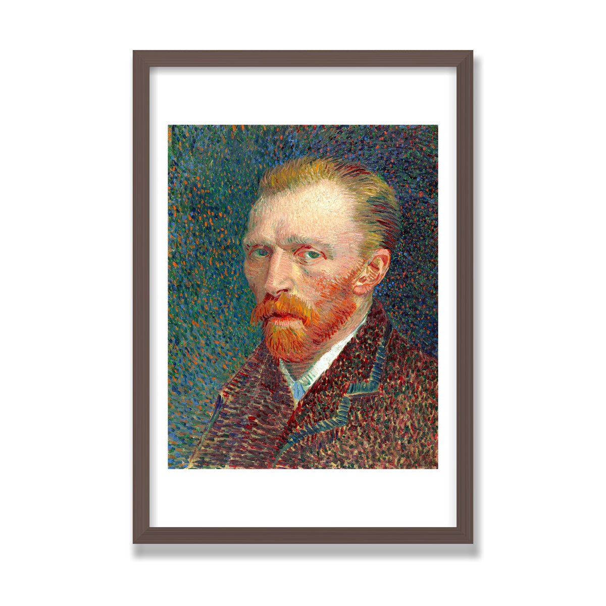 Self-Portrait, 16 × 24 in, Walnut frame