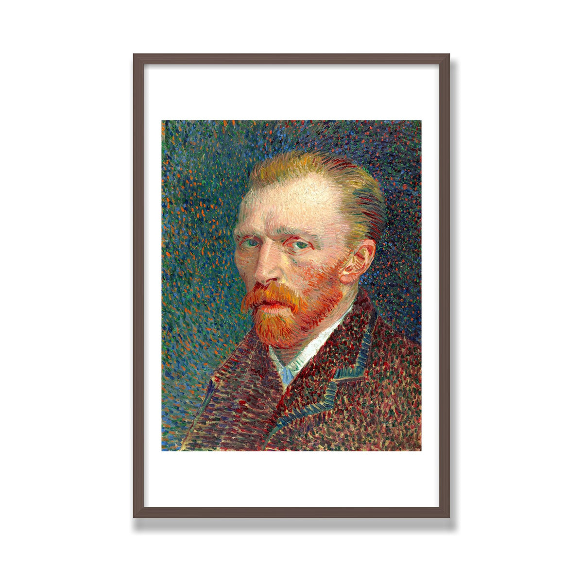 Self-Portrait, 24 × 36 in, Walnut frame