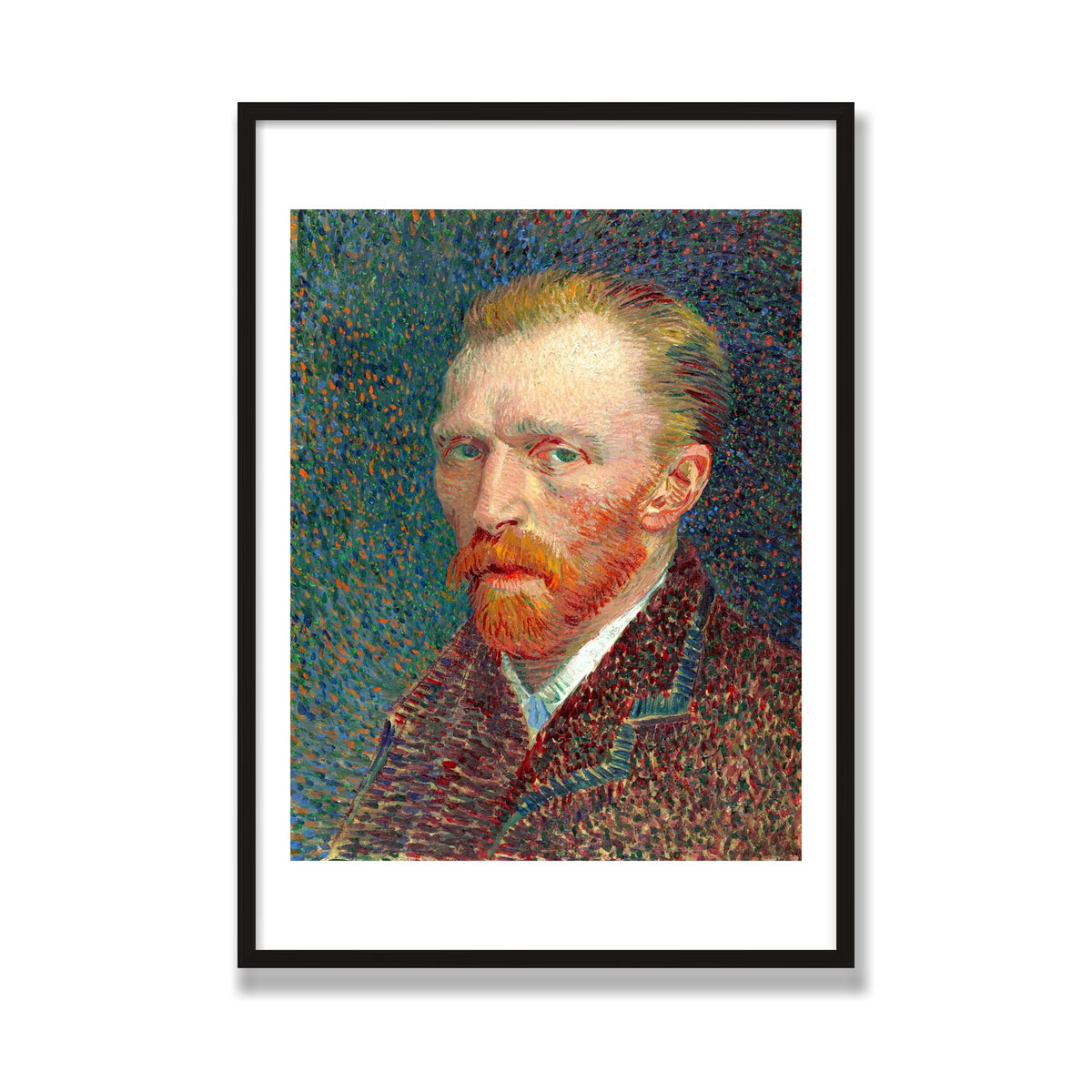 Self-Portrait, 28 × 40 in, Black Oak frame