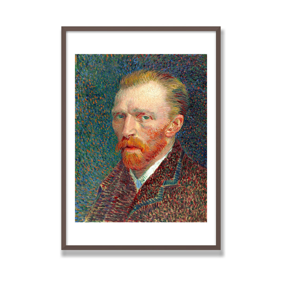 Self-Portrait, 28 × 40 in, Walnut frame