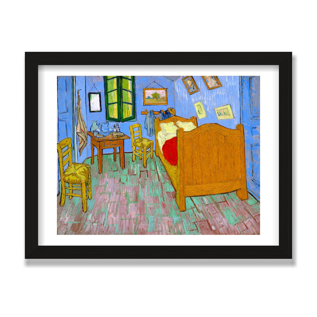 The Bedroom, 12 × 16 in, Black Oak frame