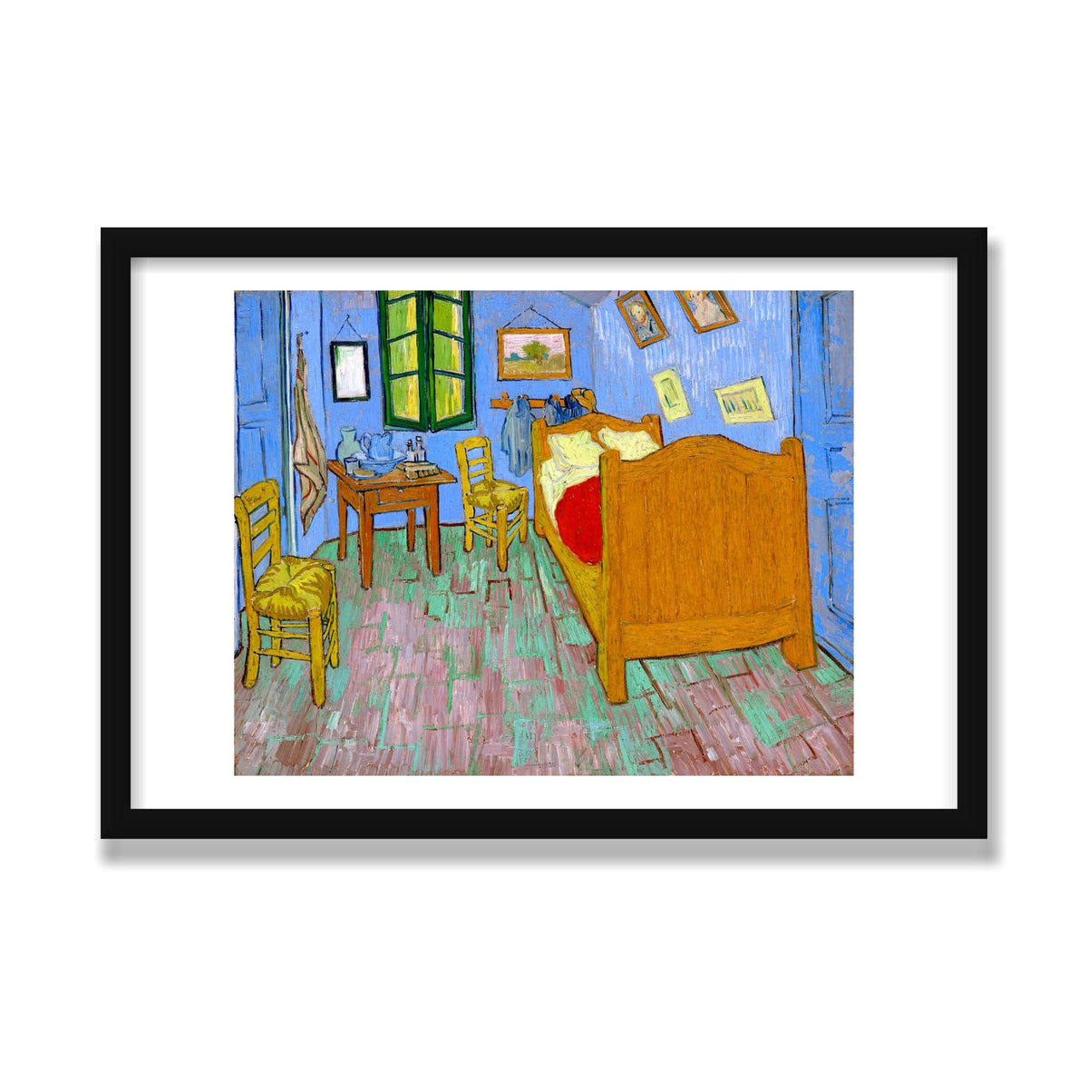 The Bedroom, 16 × 24 in, Black Satin frame