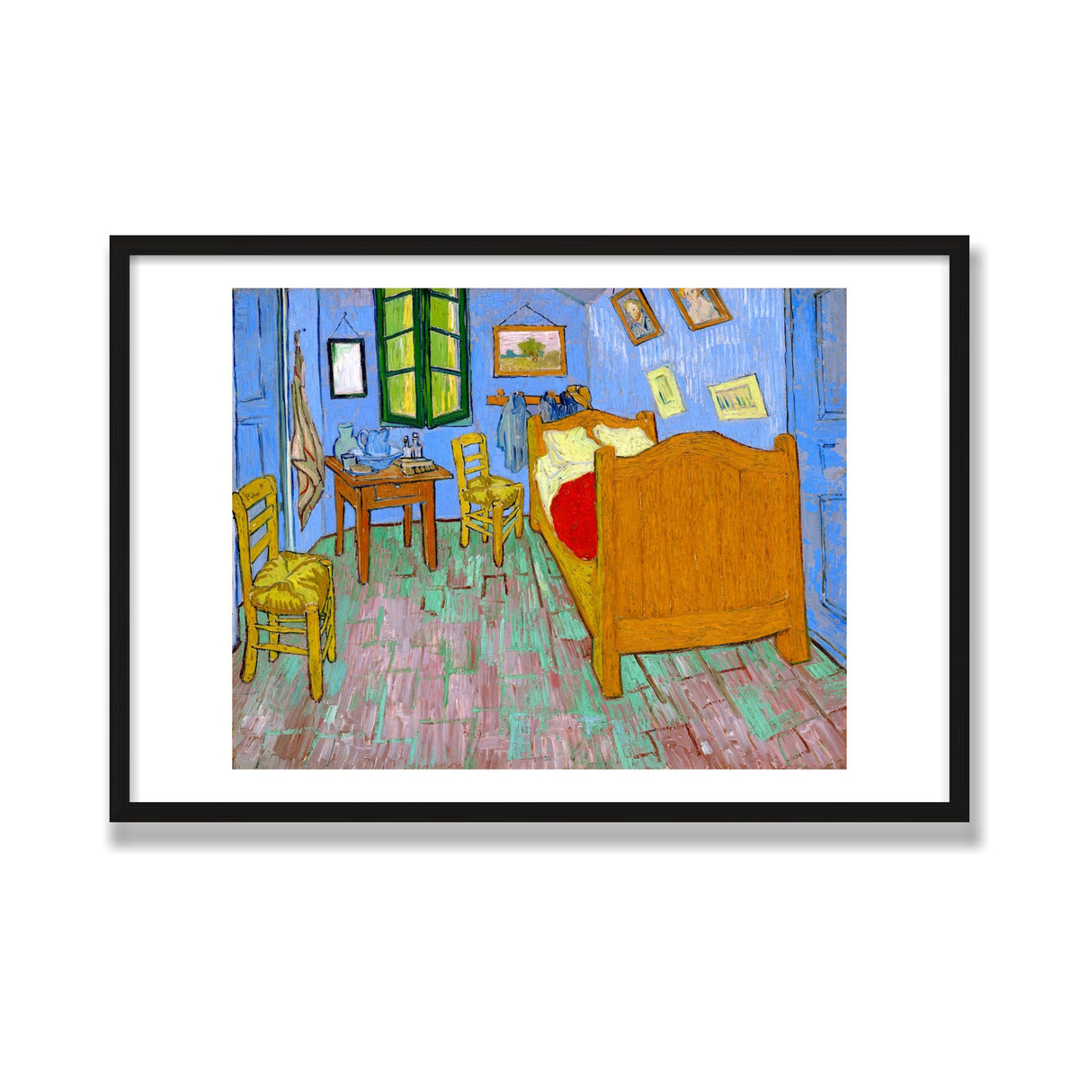 The Bedroom, 24 × 36 in, Black Oak frame