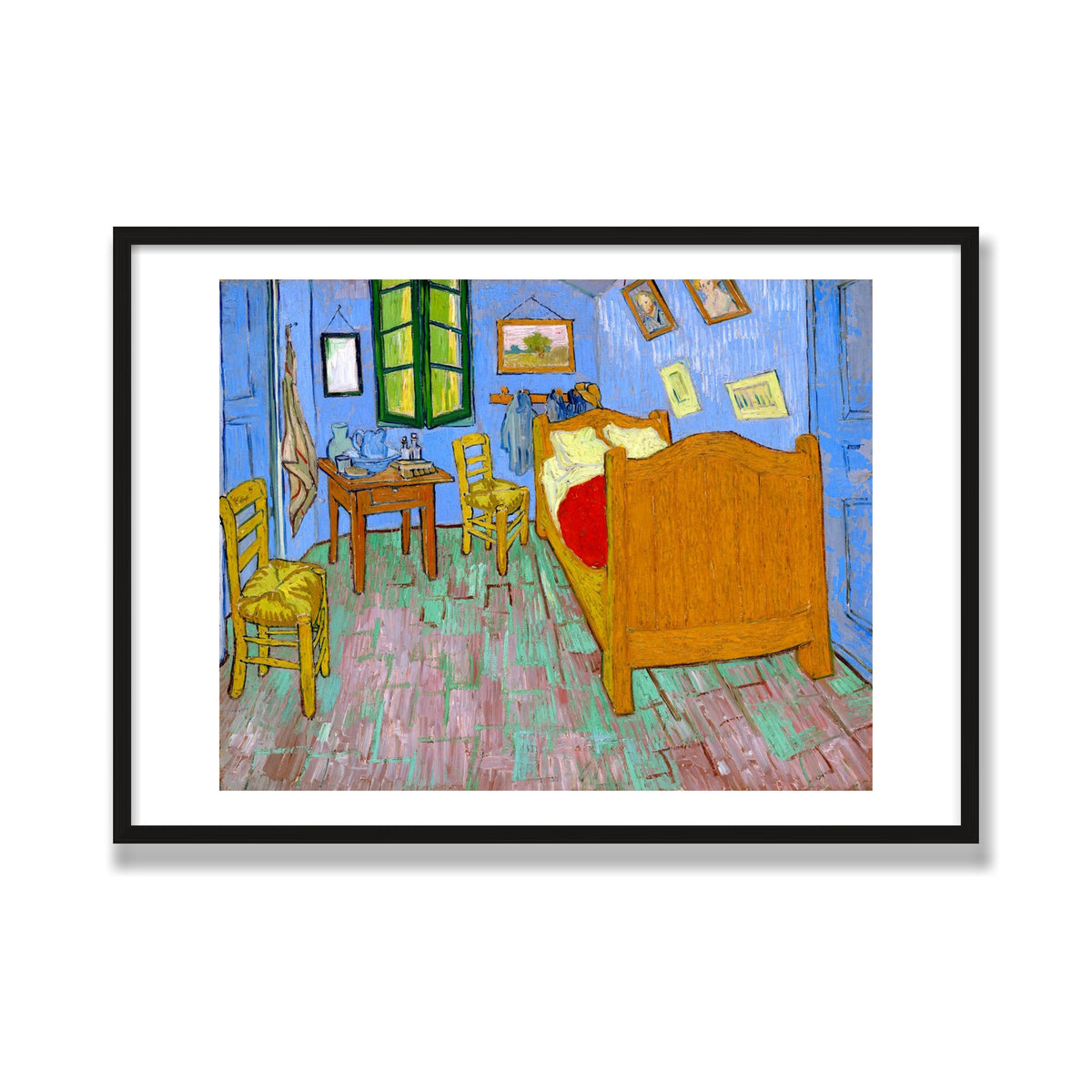 The Bedroom, 28 × 40 in, Black Oak frame