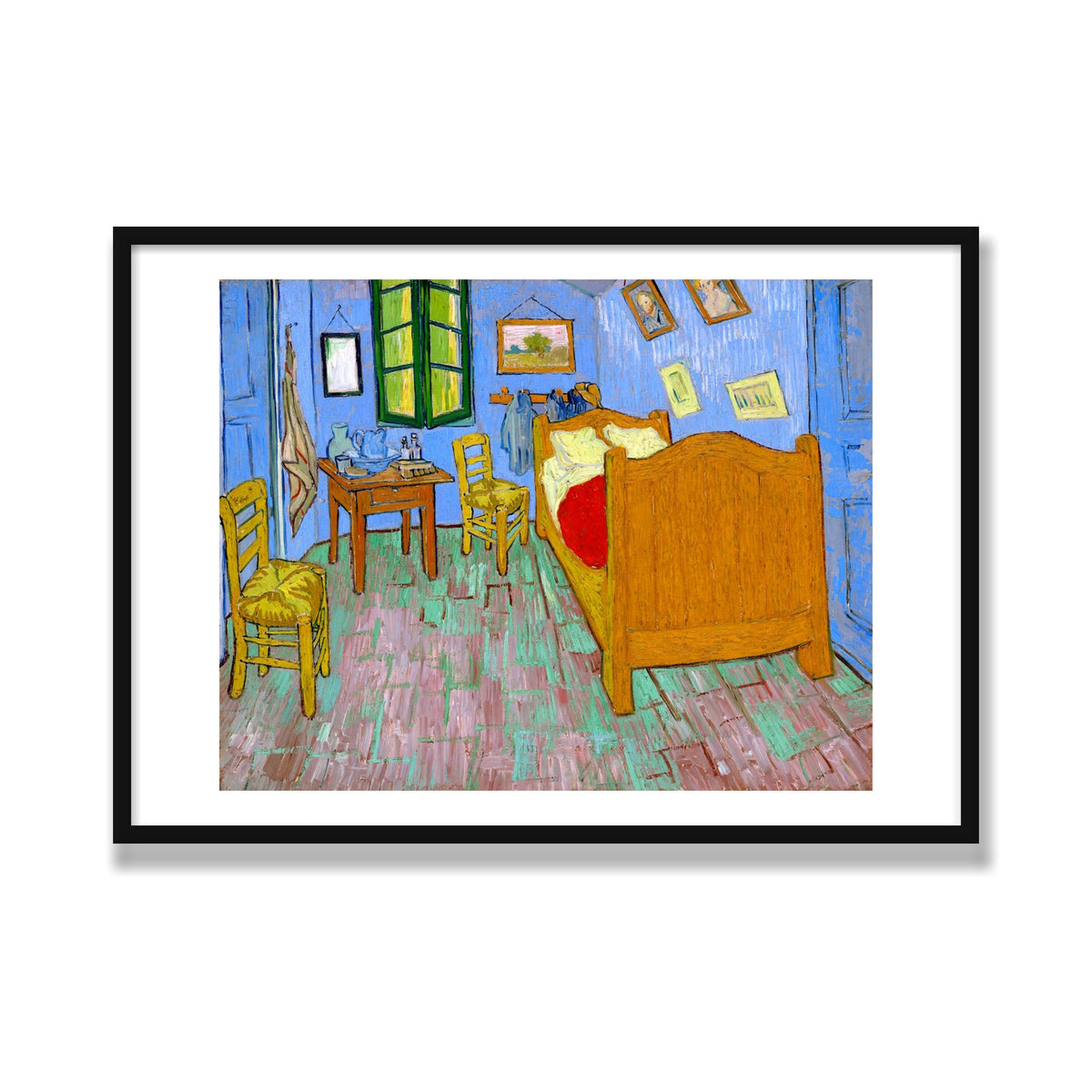 The Bedroom, 28 × 40 in, Black Satin frame