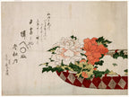 Basket of Peonies, unframed artwork