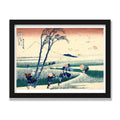 Ejiri in Suruga Province, 12 × 16 in, Black Oak frame