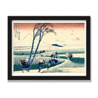 Ejiri in Suruga Province, 12 × 16 in, Black Oak frame