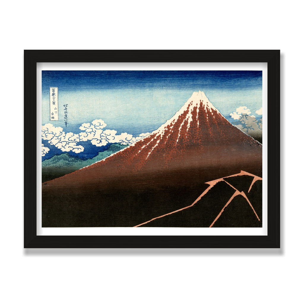 Shower Below the Summit, 12 × 16 in, Black Oak frame