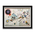 Composition VIII, 12 × 16 in, Black Oak frame