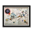 Composition VIII, 12 × 16 in, Black Oak frame