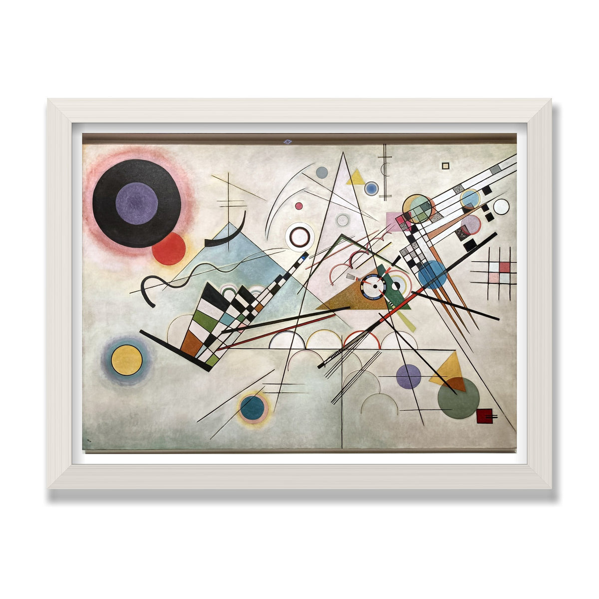 Composition VIII, 12 × 16 in, White Oak frame