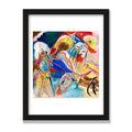 Improvisation No. 30 (Cannons), 12 × 16 in, Black Oak frame