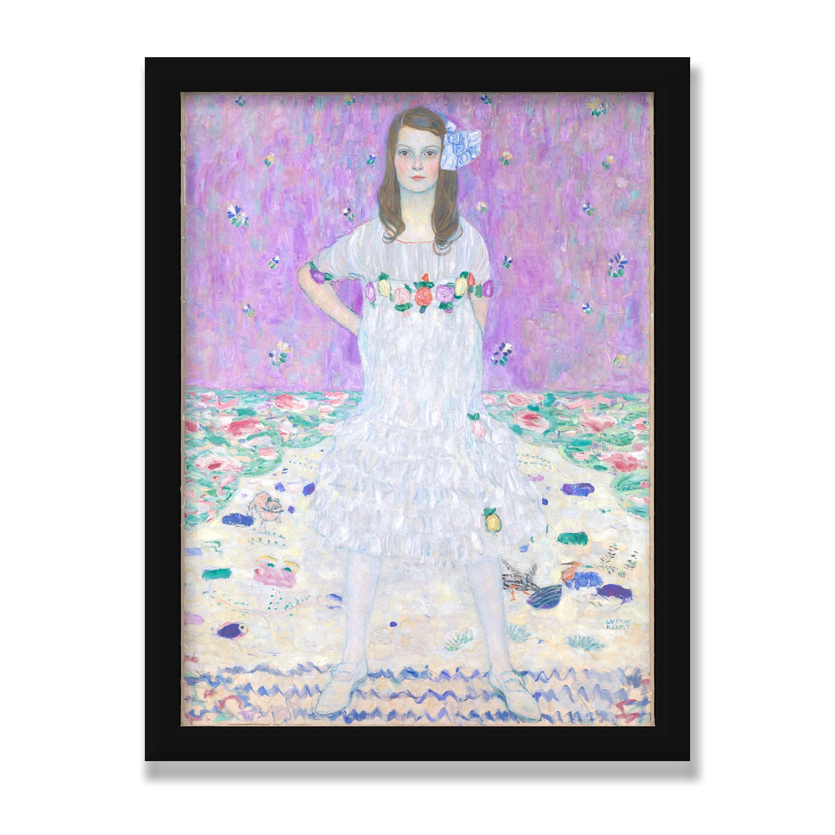 Mäda Primavesi, 12 × 16 in, Black Satin frame