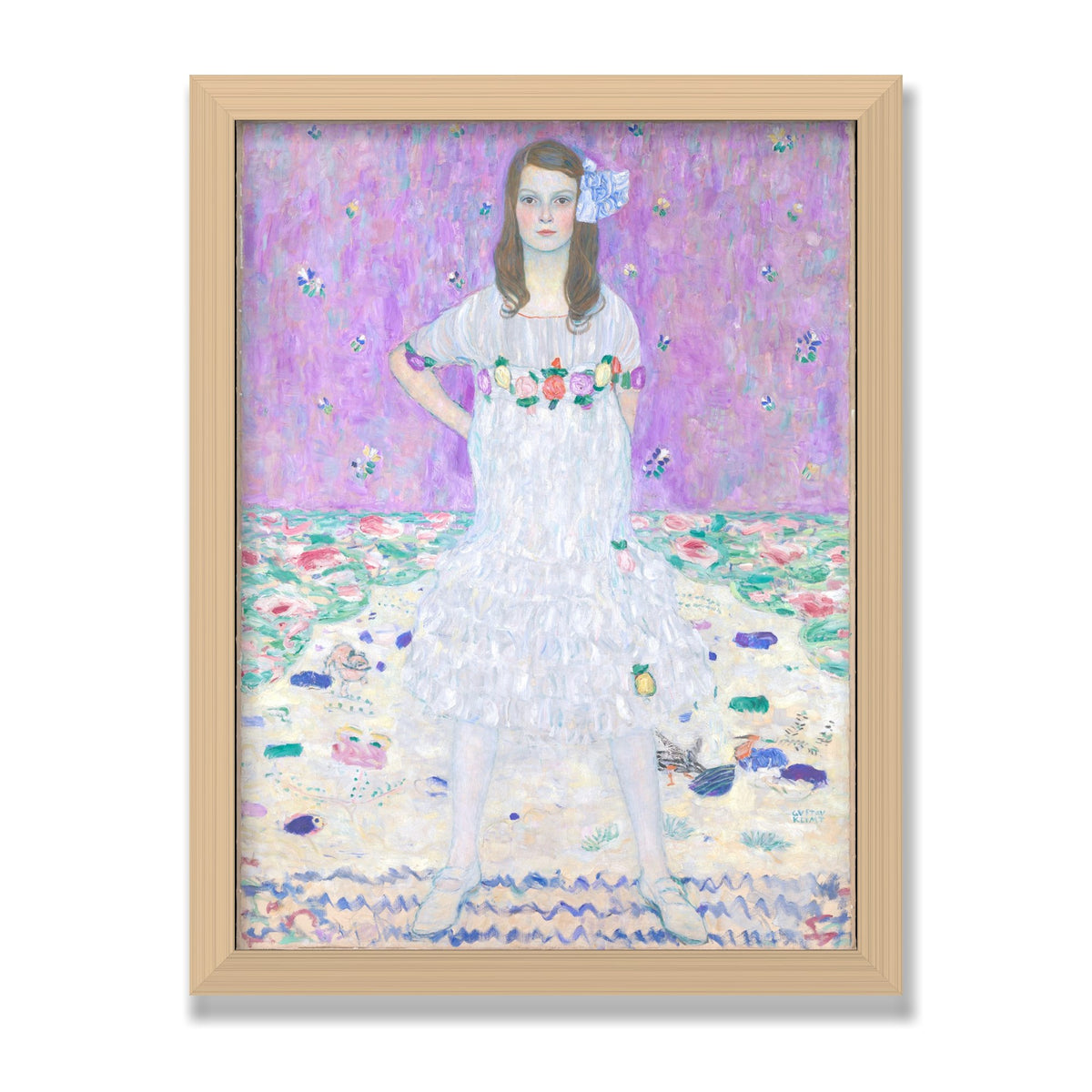 Mäda Primavesi, 12 × 16 in, Natural Oak frame