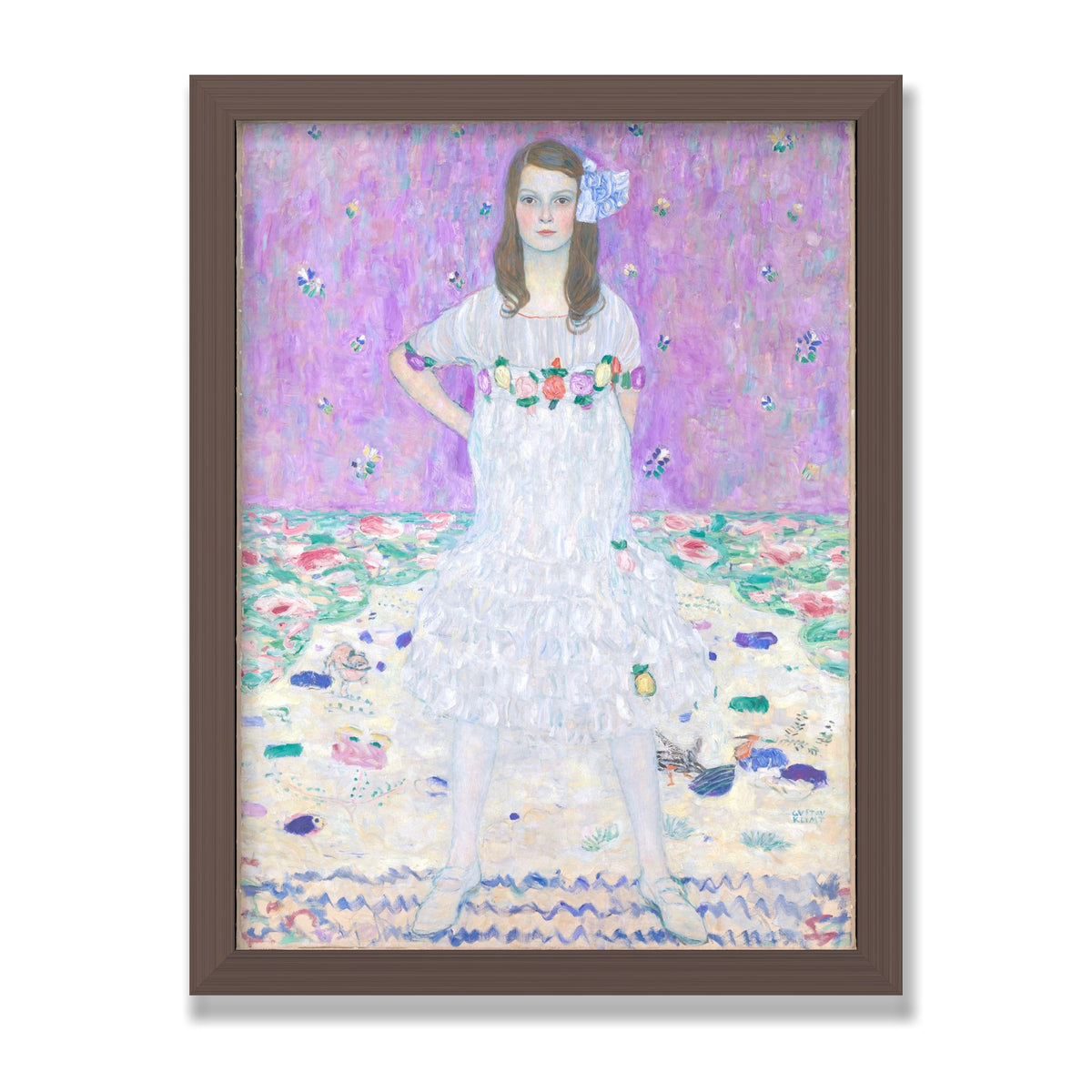 Mäda Primavesi, 12 × 16 in, Walnut frame