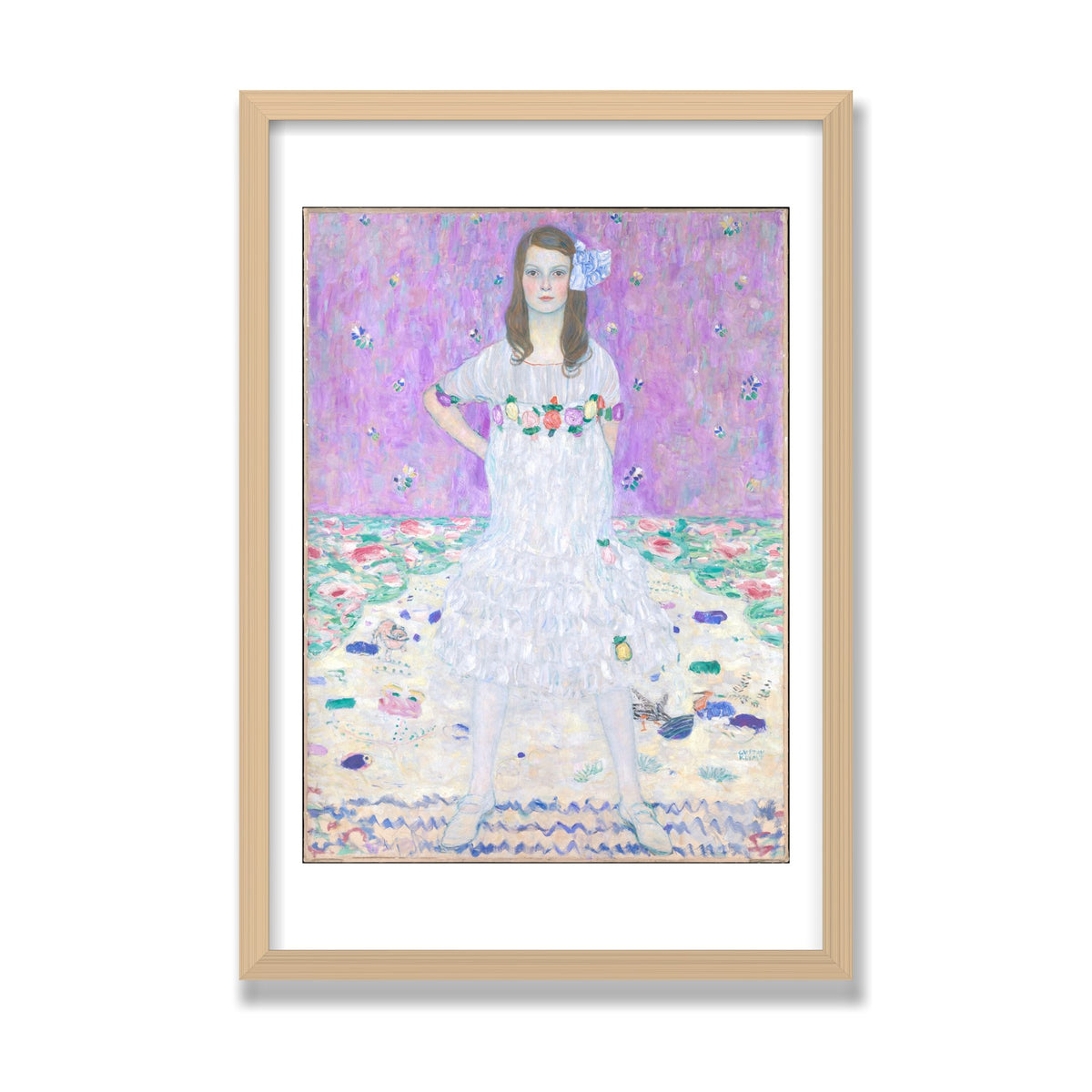 Mäda Primavesi, 16 × 24 in, Natural Oak frame