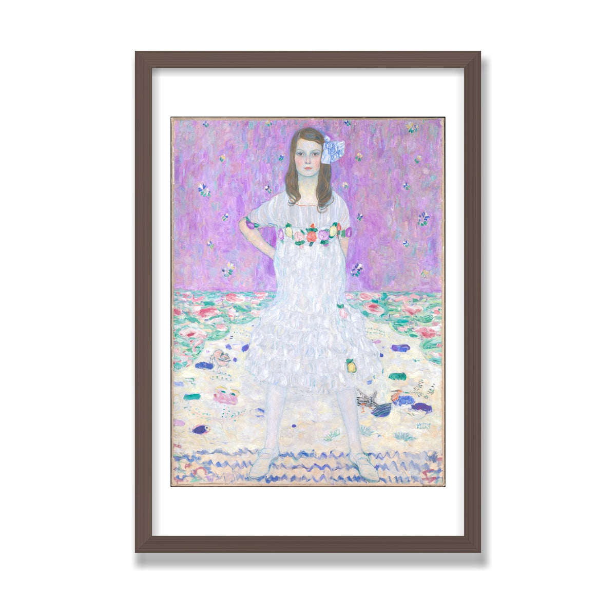 Mäda Primavesi, 16 × 24 in, Walnut frame