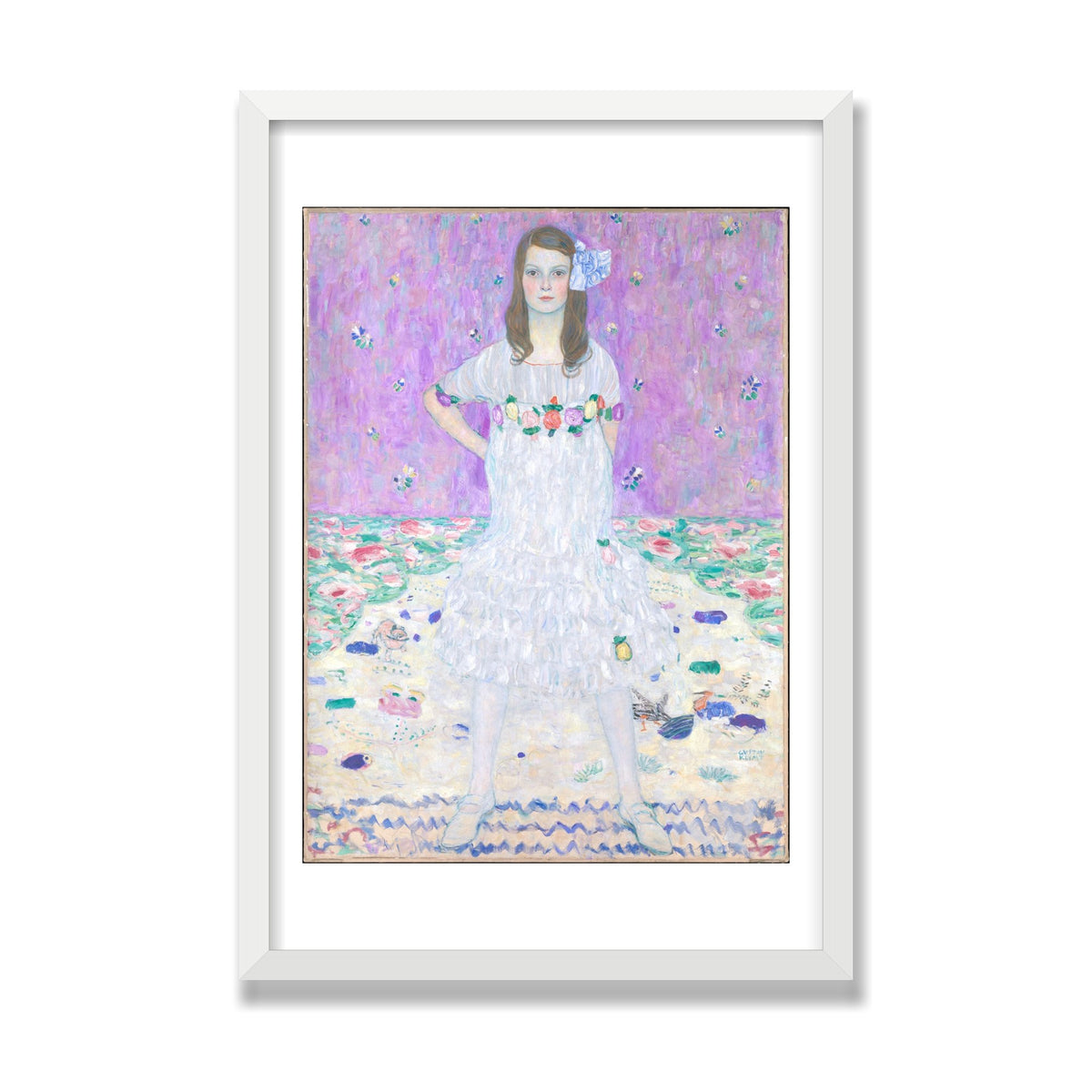 Mäda Primavesi, 16 × 24 in, White Satin frame