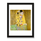 The Kiss, 12 × 16 in, Black Oak frame