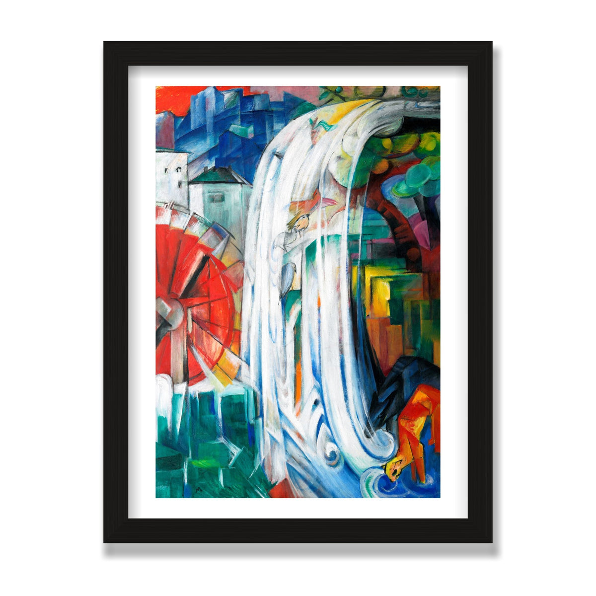 The Bewitched Mill, 12 × 16 in, Black Oak frame