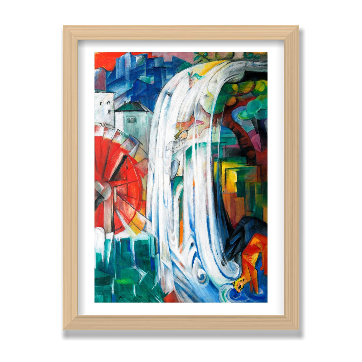 The Bewitched Mill, 12 × 16 in, Natural Oak frame