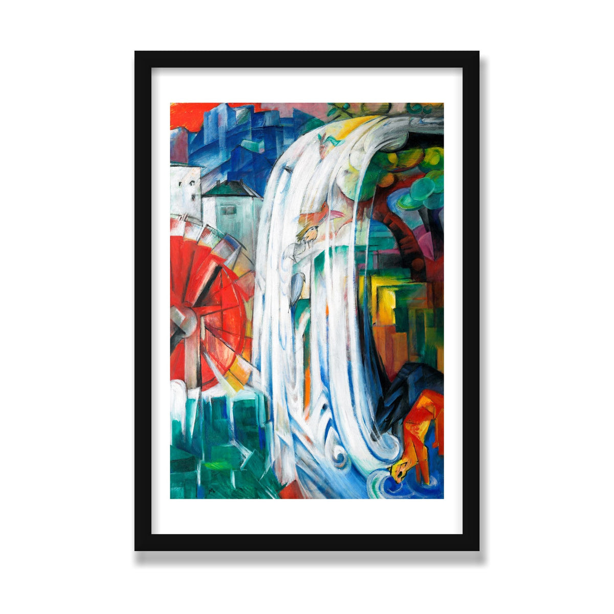 The Bewitched Mill, 16 × 24 in, Black Satin frame