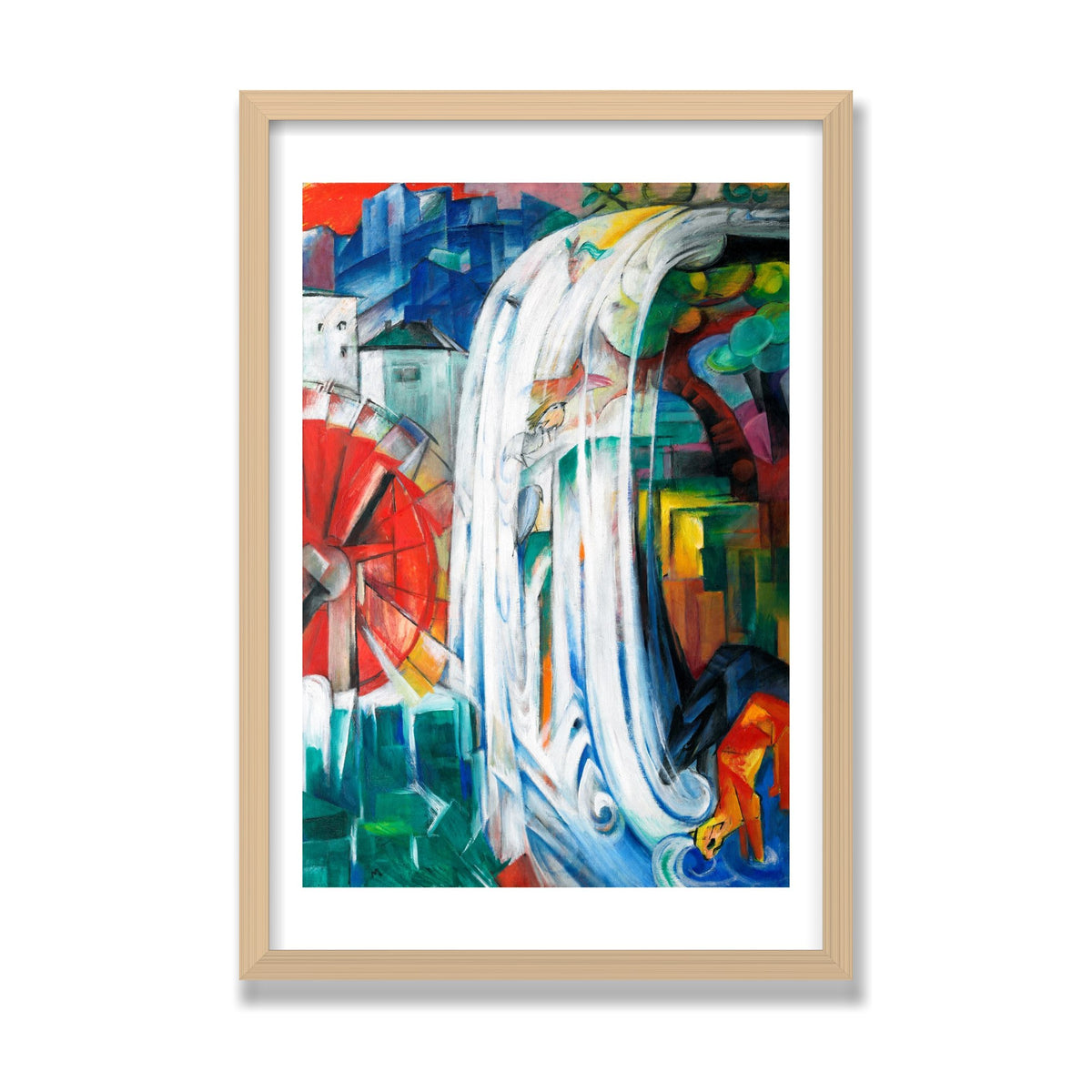 The Bewitched Mill, 16 × 24 in, Natural Oak frame