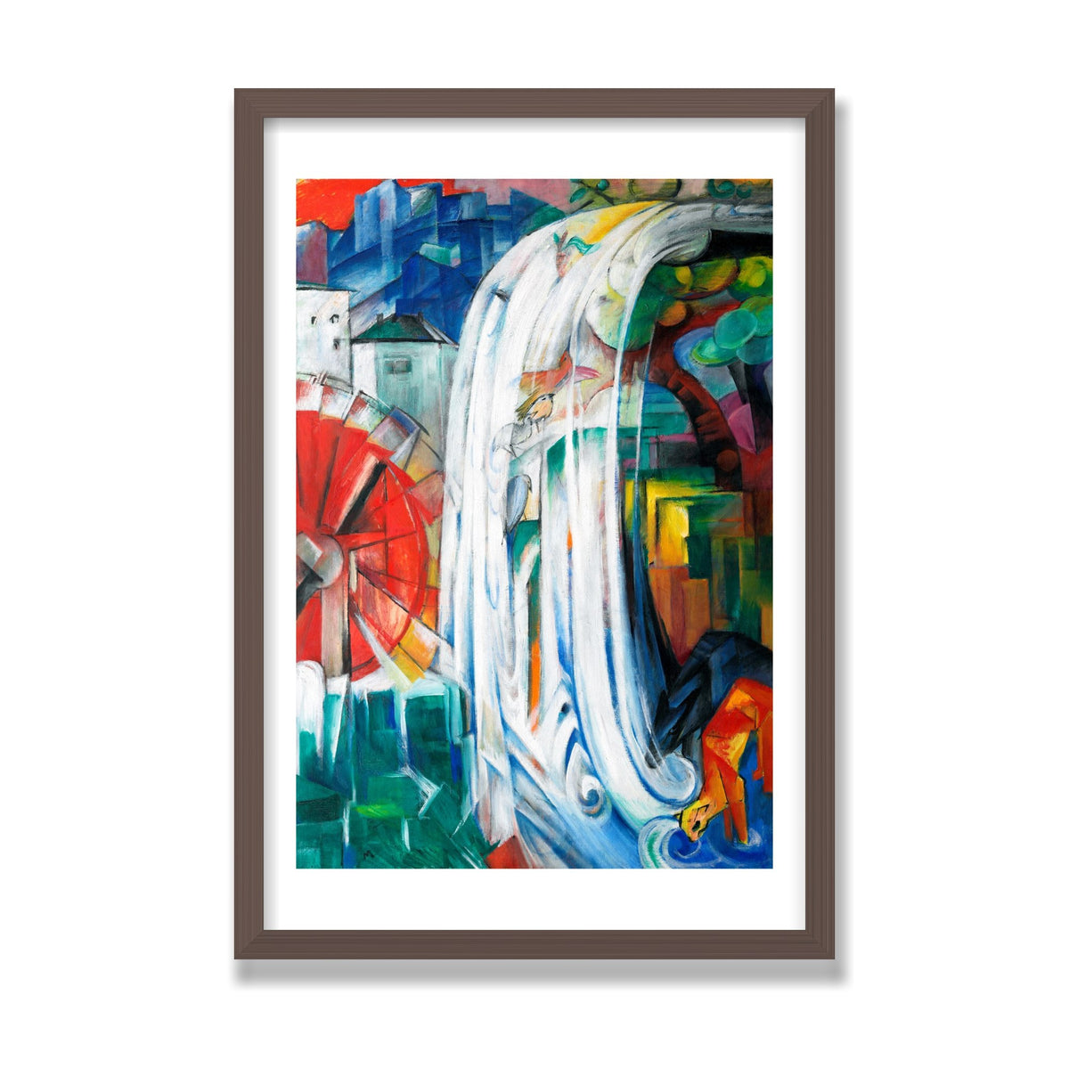 The Bewitched Mill, 16 × 24 in, Walnut frame