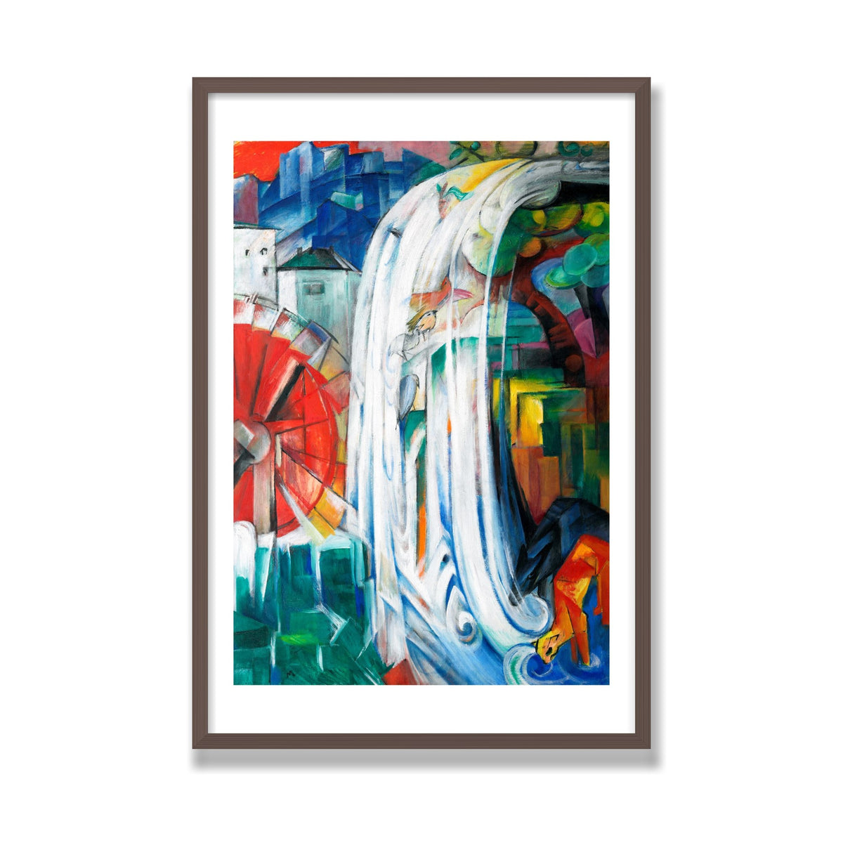 The Bewitched Mill, 24 × 36 in, Walnut frame