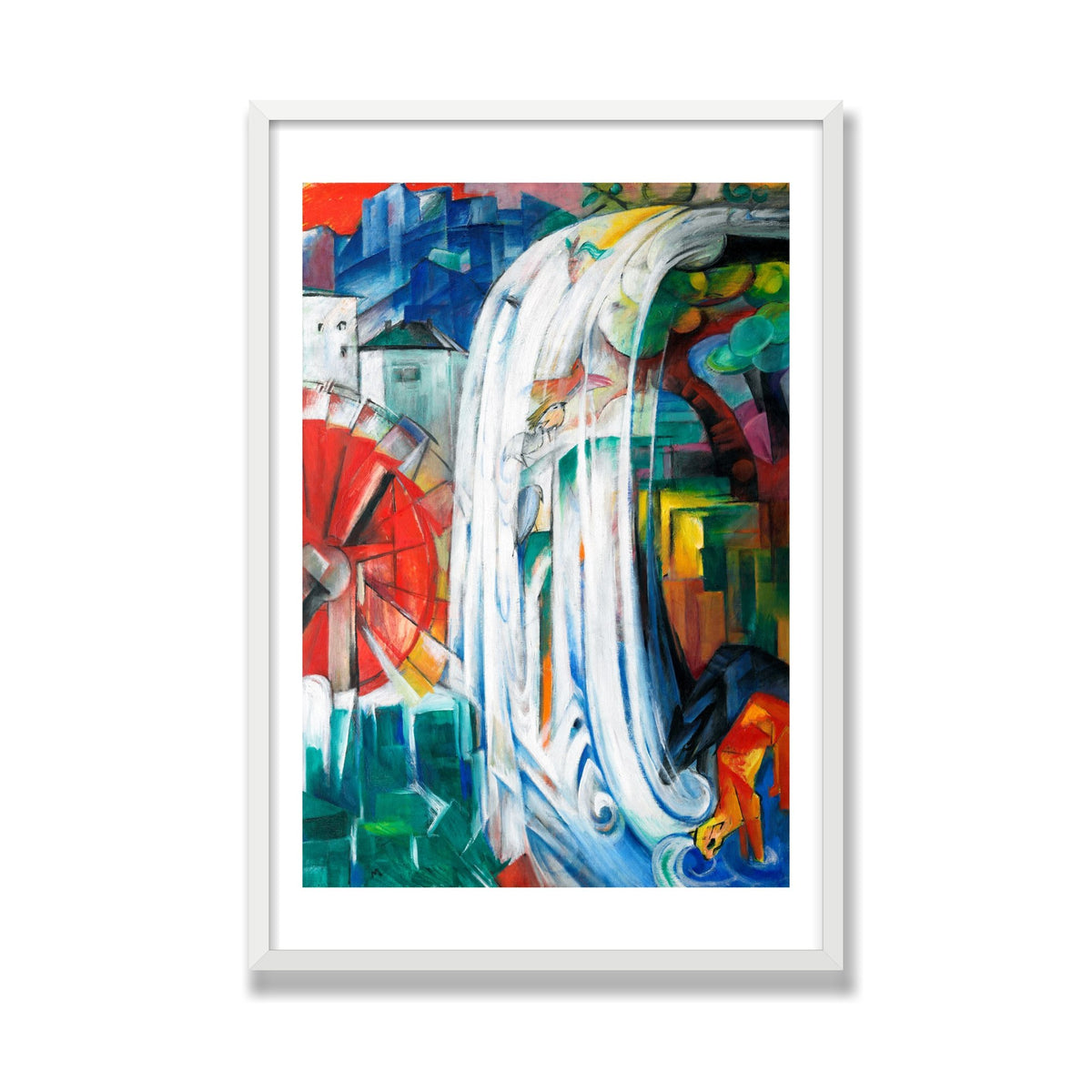 The Bewitched Mill, 24 × 36 in, White Satin frame