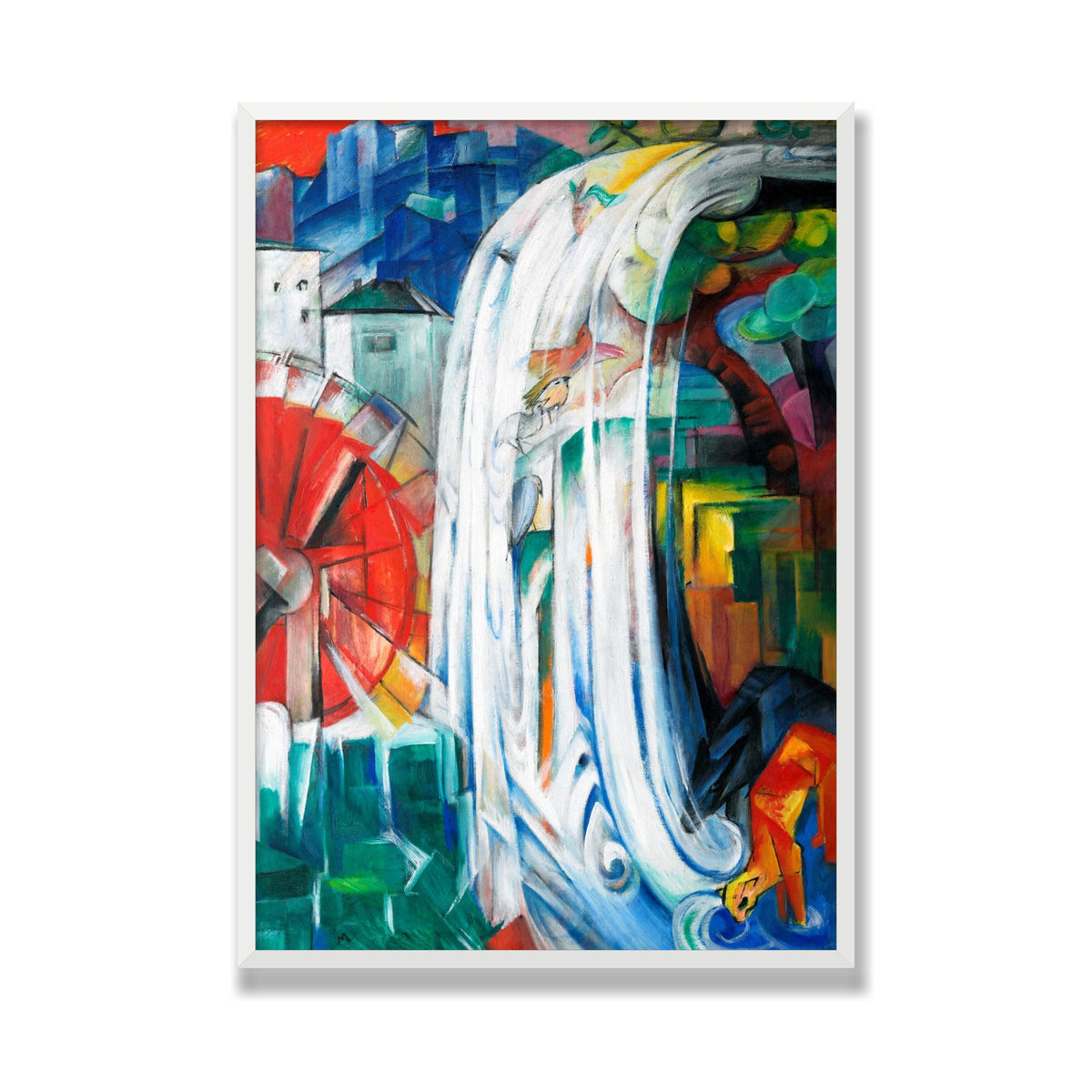 The Bewitched Mill, 28 × 40 in, White Satin frame
