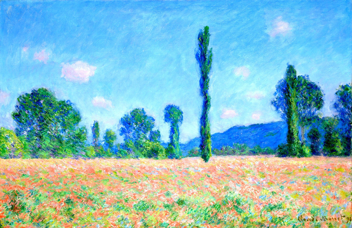 Poppy Field, Giverny, unframed artwork