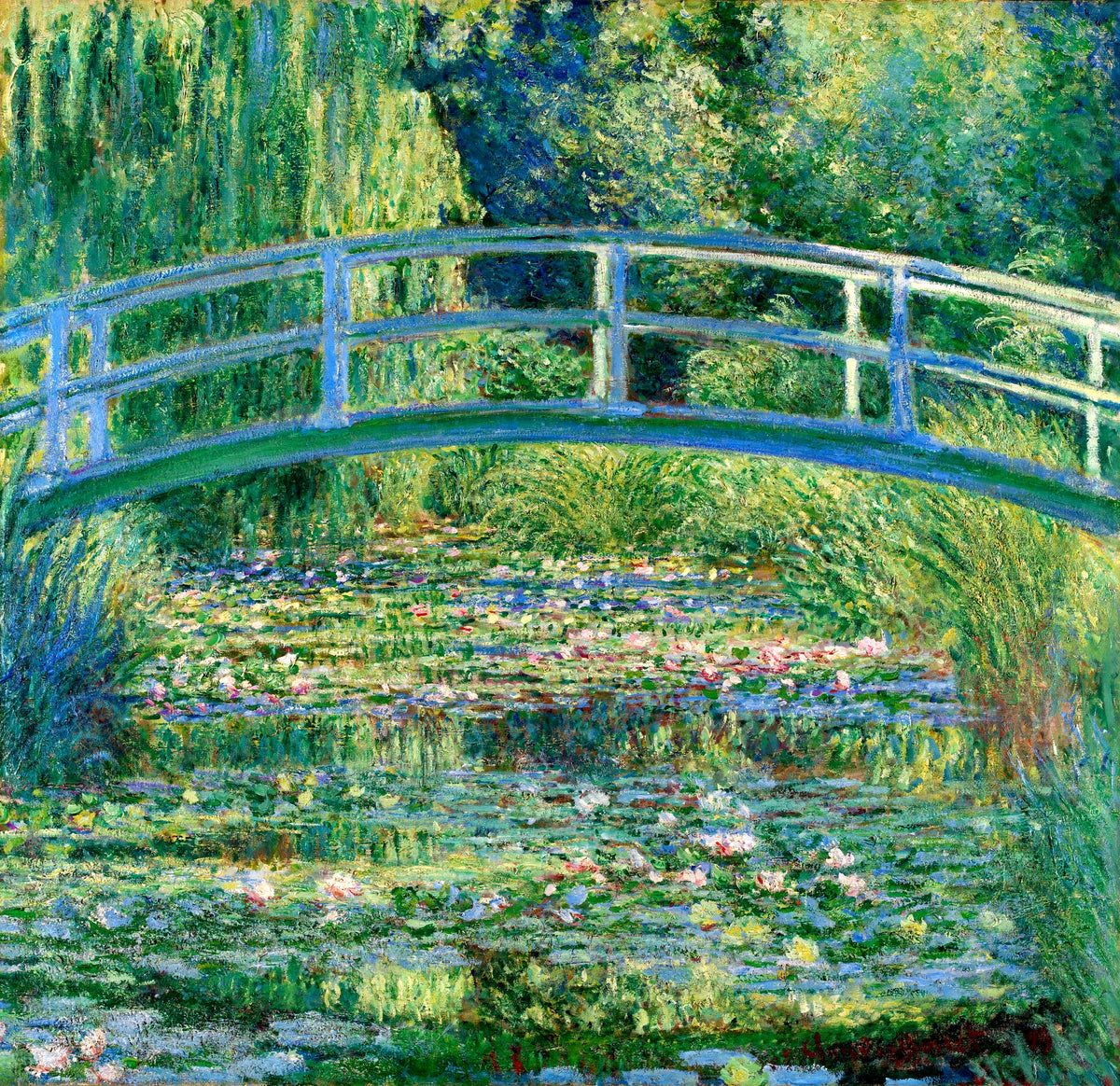 The Water-Lily Pond (Japanese Bridge), unframed artwork