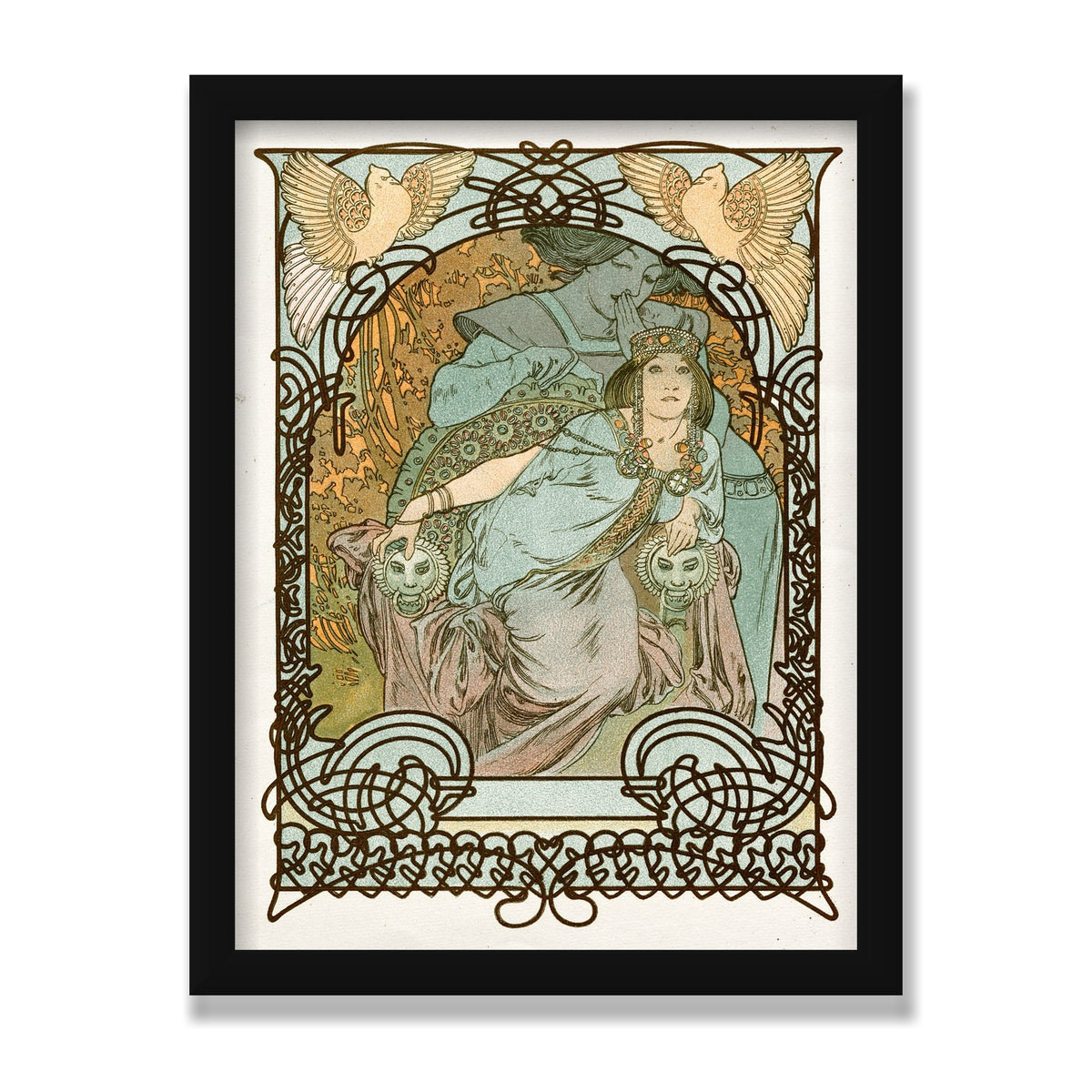 Ilsée, Princesse de Tripoli, 12 × 16 in, Black Satin frame