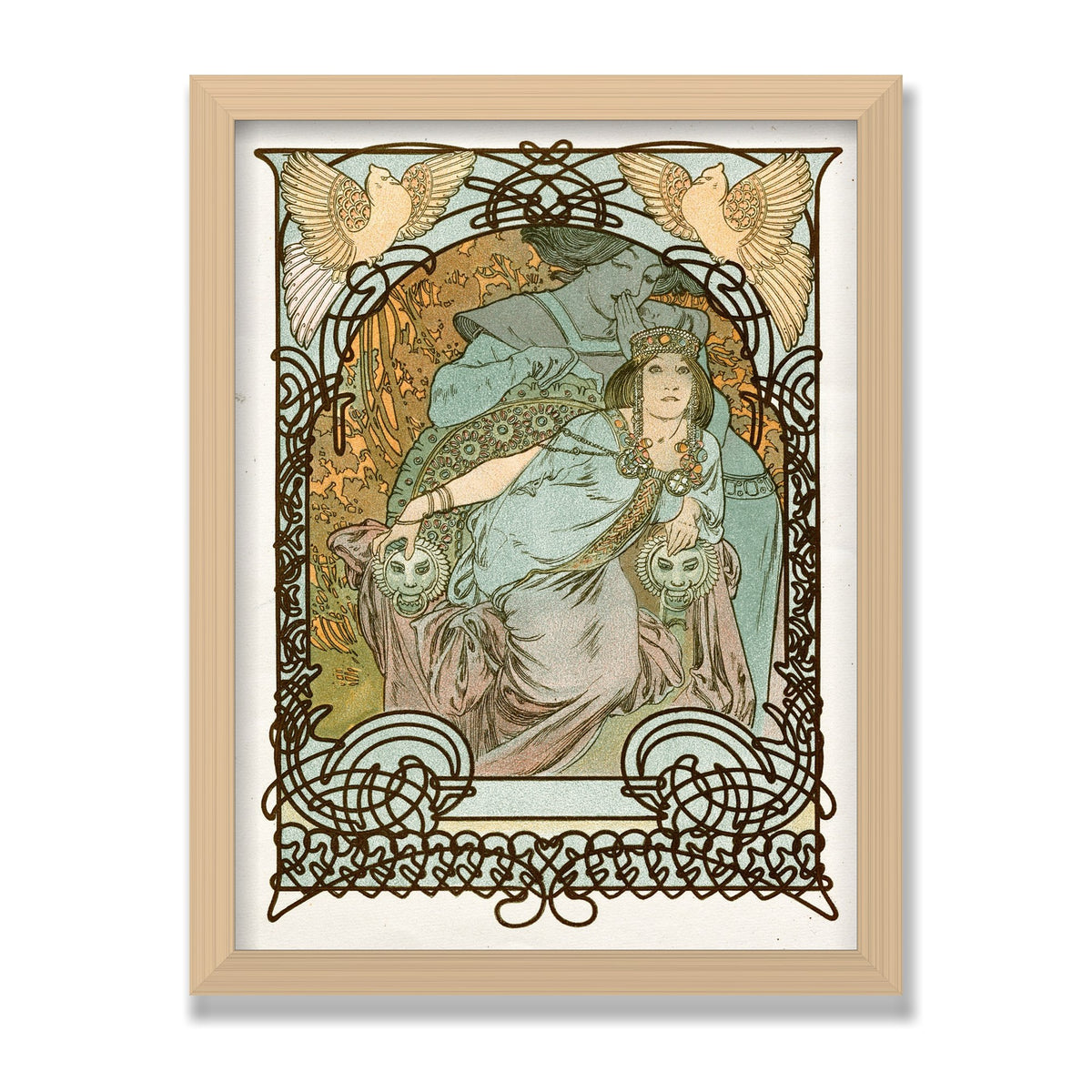 Ilsée, Princesse de Tripoli, 12 × 16 in, Natural Oak frame